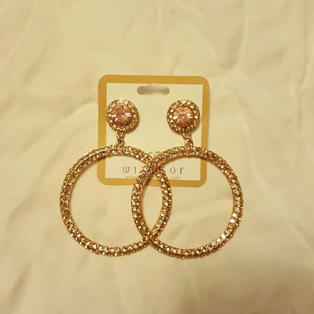 Large dangle earrings