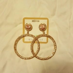 Large dangle earrings