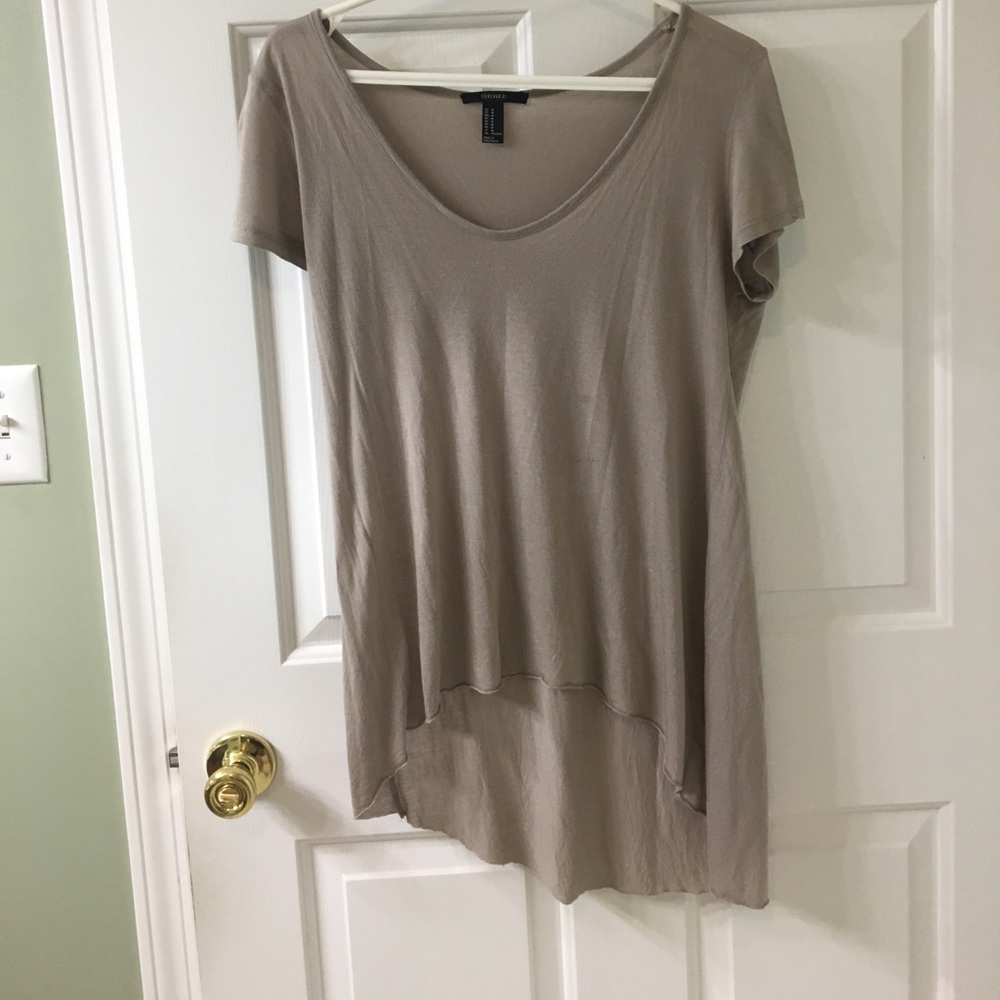 High- low casual shirt