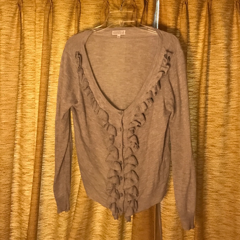 Joseph A. Button Up Grey Cardigan