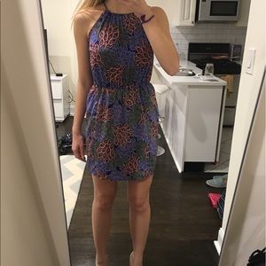 Multi-color halter summer dress