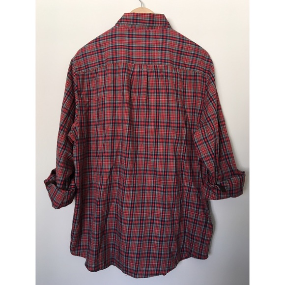 ❌SOLD❌ Red Plaid Button Up ❌SOLD❌ - Picture 3 of 3
