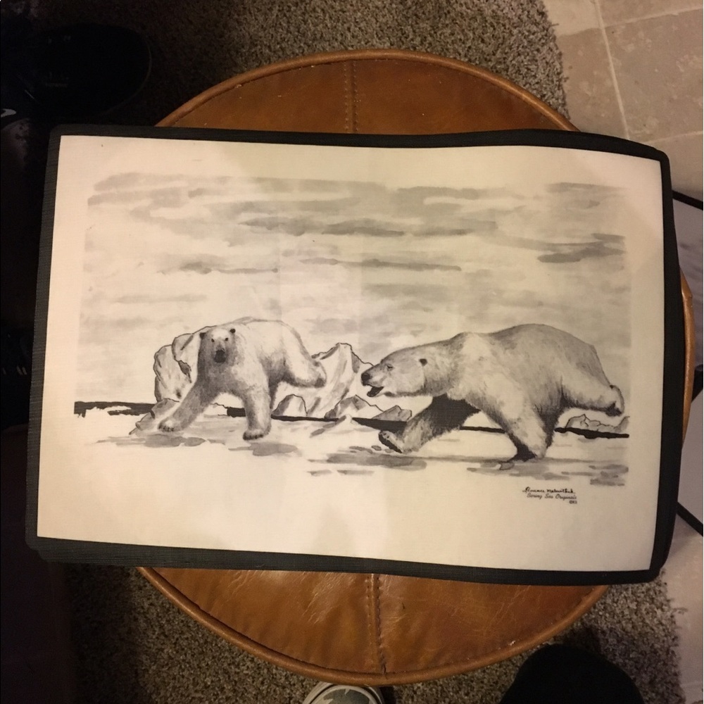 Set of 4 berling sea originals placemats vinyl