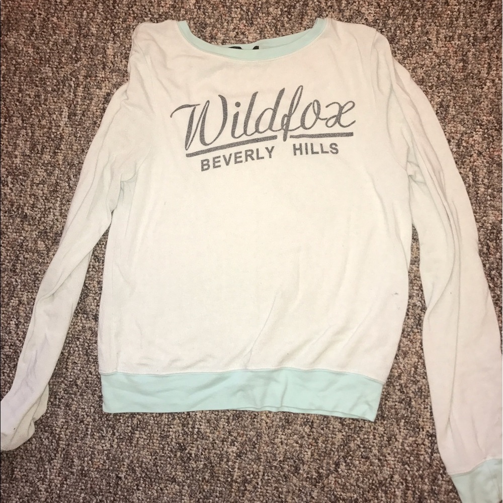Wildfox light blue sweatshirt