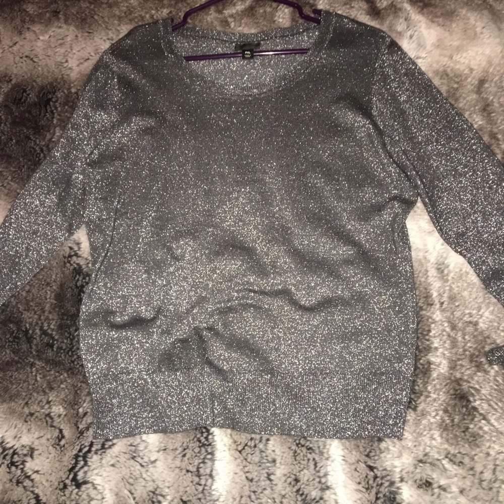 Grey pullover sweater