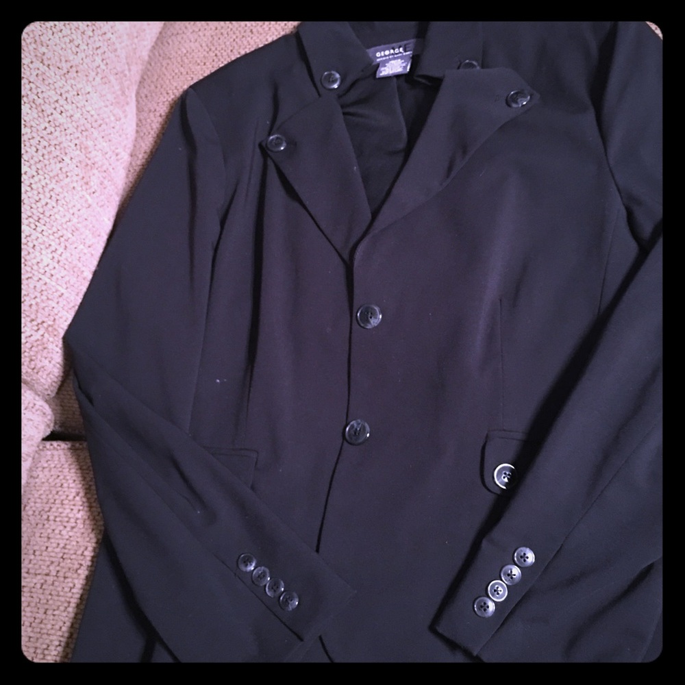 Ladies Black Blazer - George by Mark Eisen