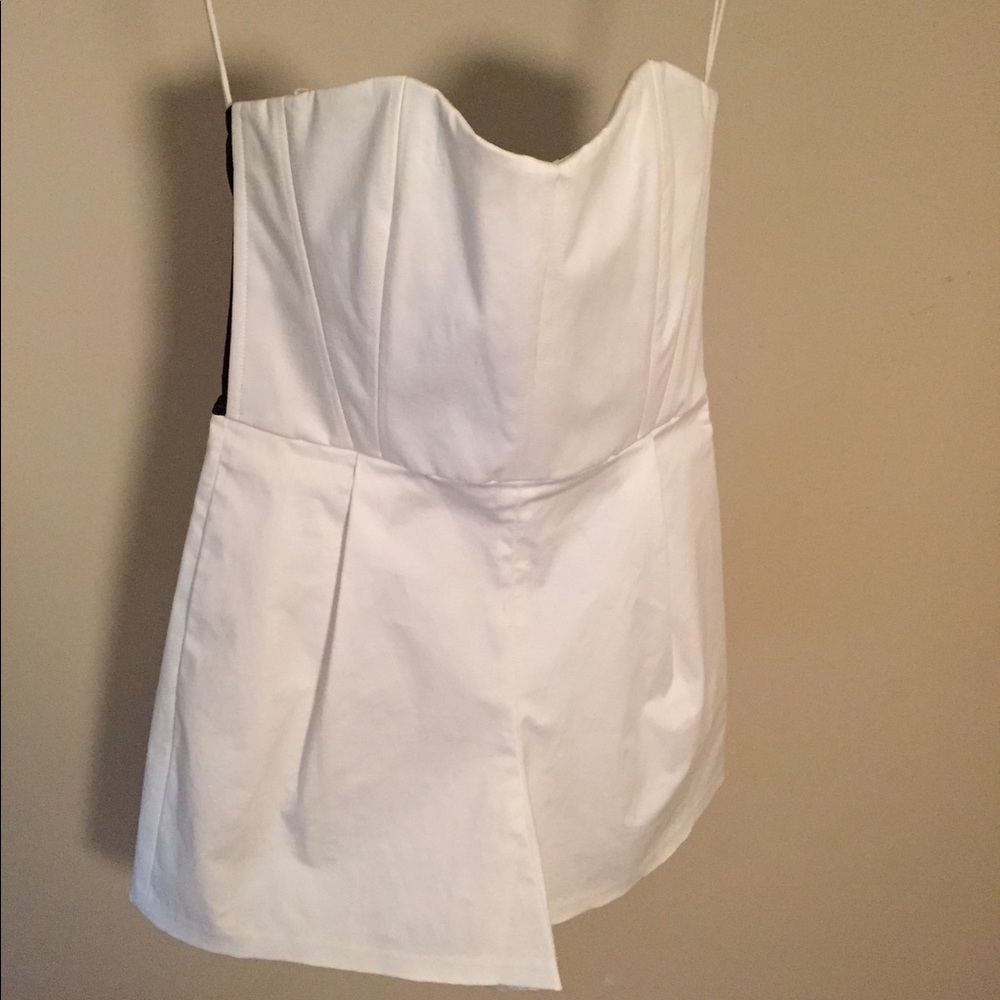 Alice and Olivia strapless shorts set