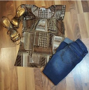 Dress barn cap sleeve top.