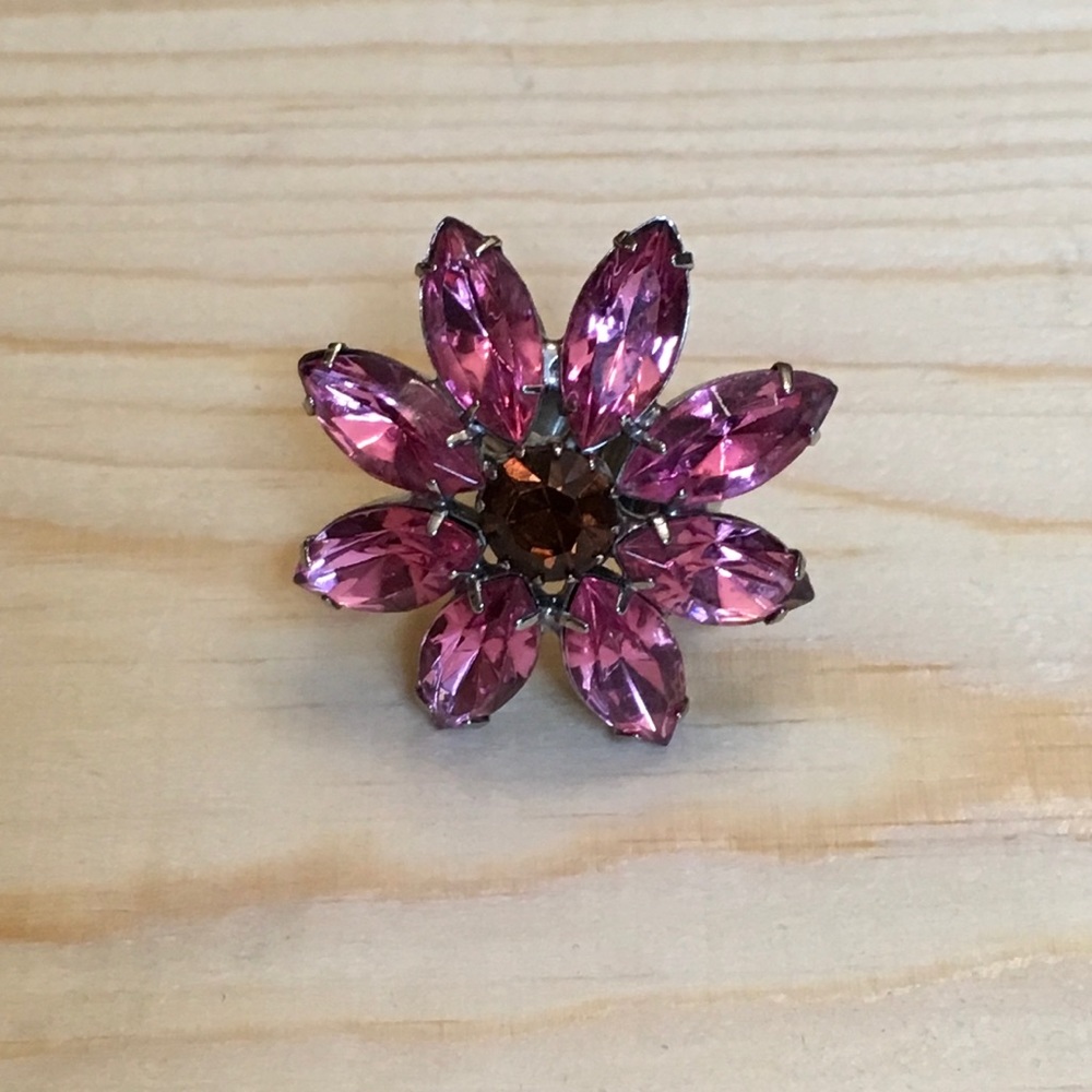 Tarina Tarantino Crystal Flower Ring