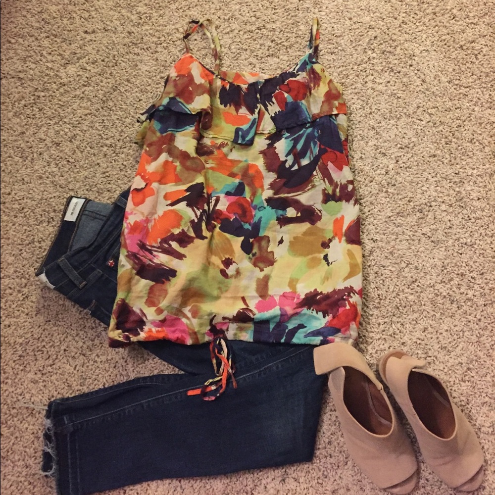 Sleeveless floral BB Dakota top