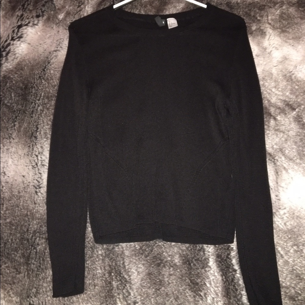 Black long sleeve sweater