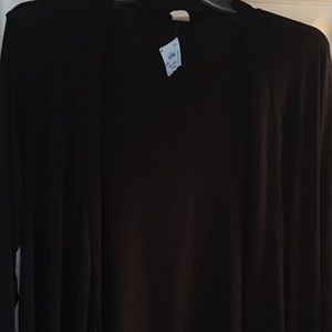 Black long sleeve t shirt cardigan