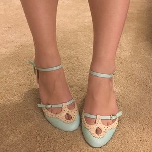 Baby Blue Retro Heels