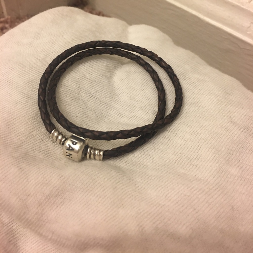 Pandora leather wrap bracelet
