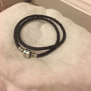 Pandora leather wrap bracelet