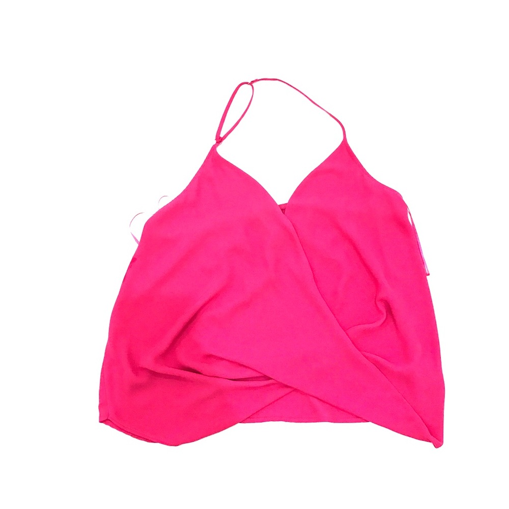Hot pink halter top