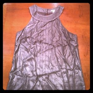 Jcrew silver dressy tank top