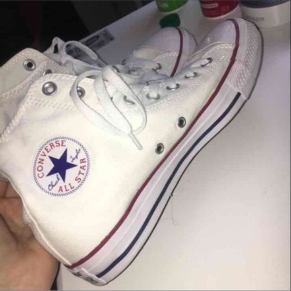 white high top converse