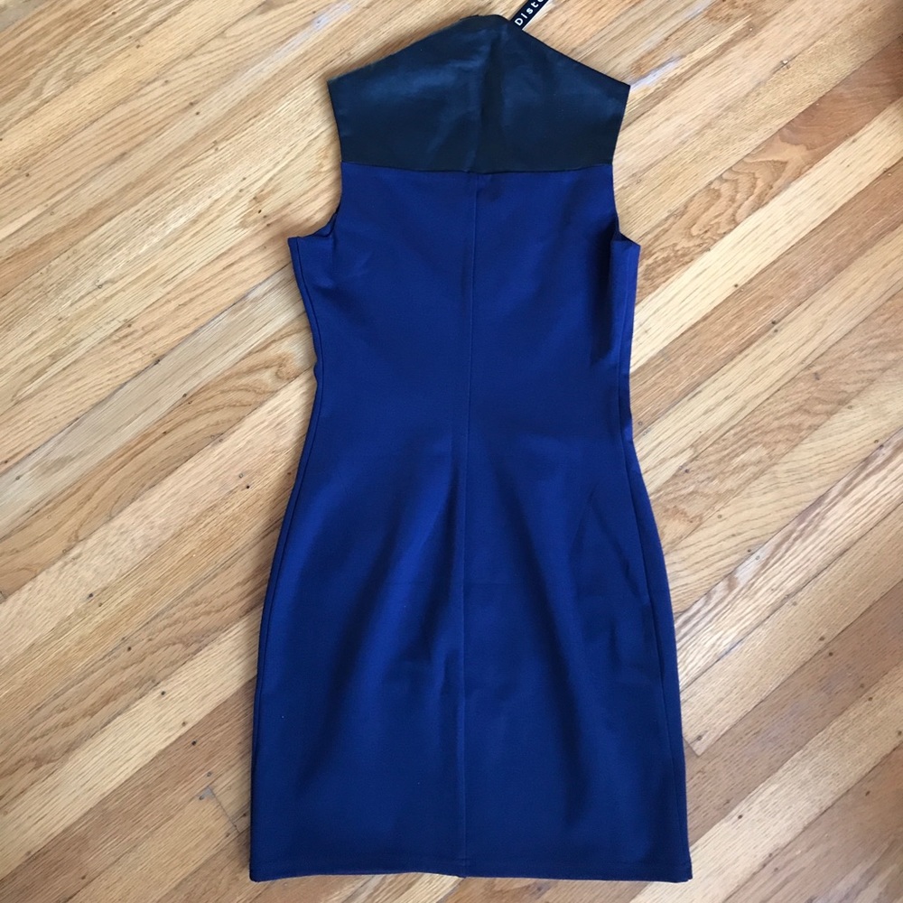 Modiste Faux Leather Trim Body-Con Dress - Picture 5 of 6