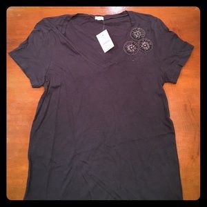 Jcrew vneck tissue tee