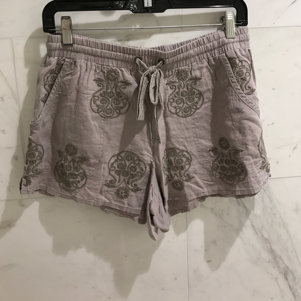 Linen fabric shorts purchased at Anthropolgie