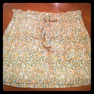 Jcrew floral skirt