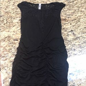 Black lace going out dress