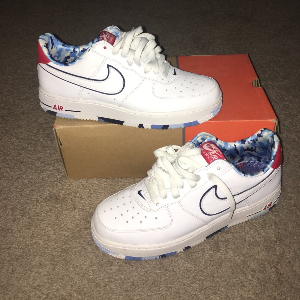 Nike women's Air Force 1 premium July 4th preowned