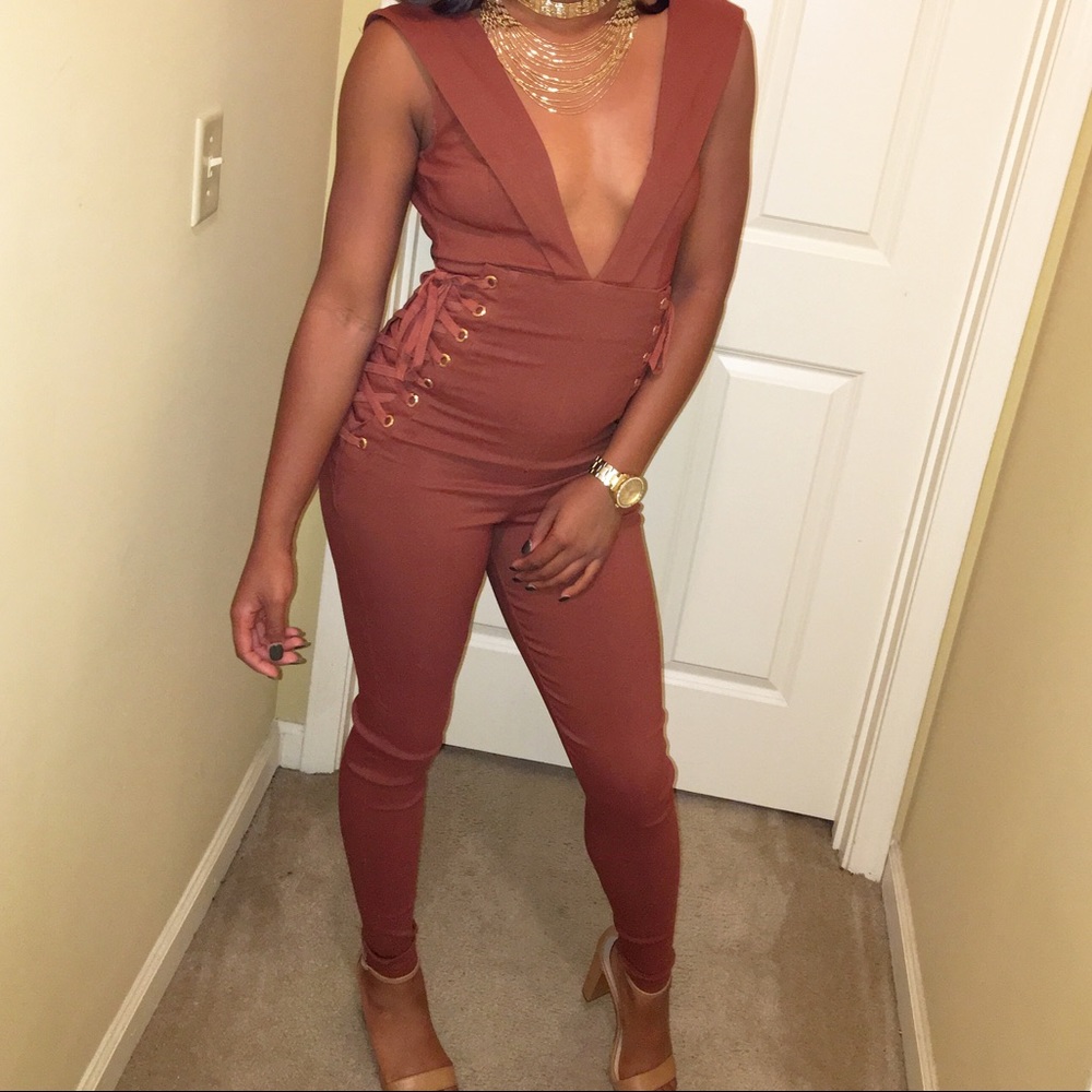 V-Cut Jumpsuit