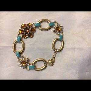 NWOT Gold/Multi Charm Bracelet