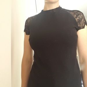 ZARA Black Lace Top