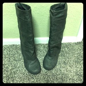 Beautiful slate gray boots by blowfish