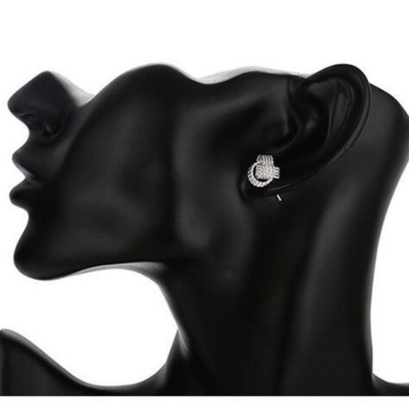 Twisted Love Knot Earrings - Picture 3 of 4