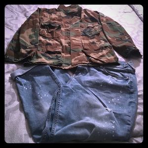 Distressed Military Jacket