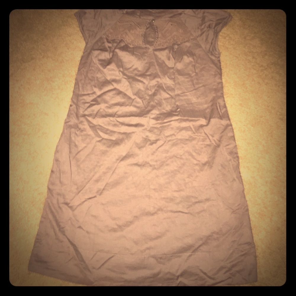 Dark tan dress