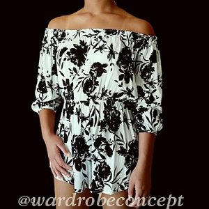 1 DAY SALE! NEW Cold Shoulder Flowy Peasant Romper