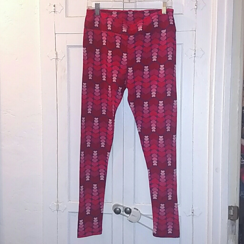 Lularoe TC Heart Leggings