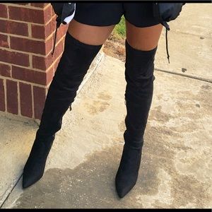 Black Knee high boots