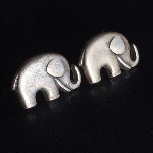 Ivory Ella Elephant Studs