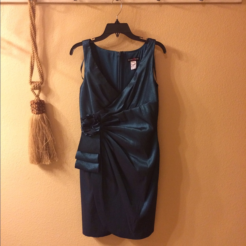 Alex Evenings - Teal Cocktail Dress