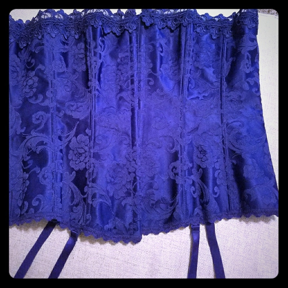 NWOT Frederick's of Hollywood Royal Blue Corset