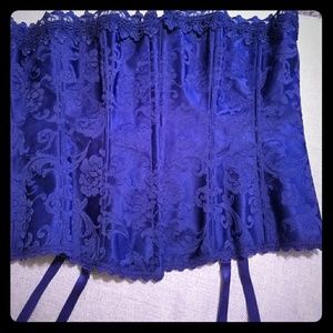 NWOT Frederick's of Hollywood Royal Blue Corset