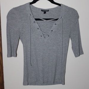 Top Shop Lace-up Top
