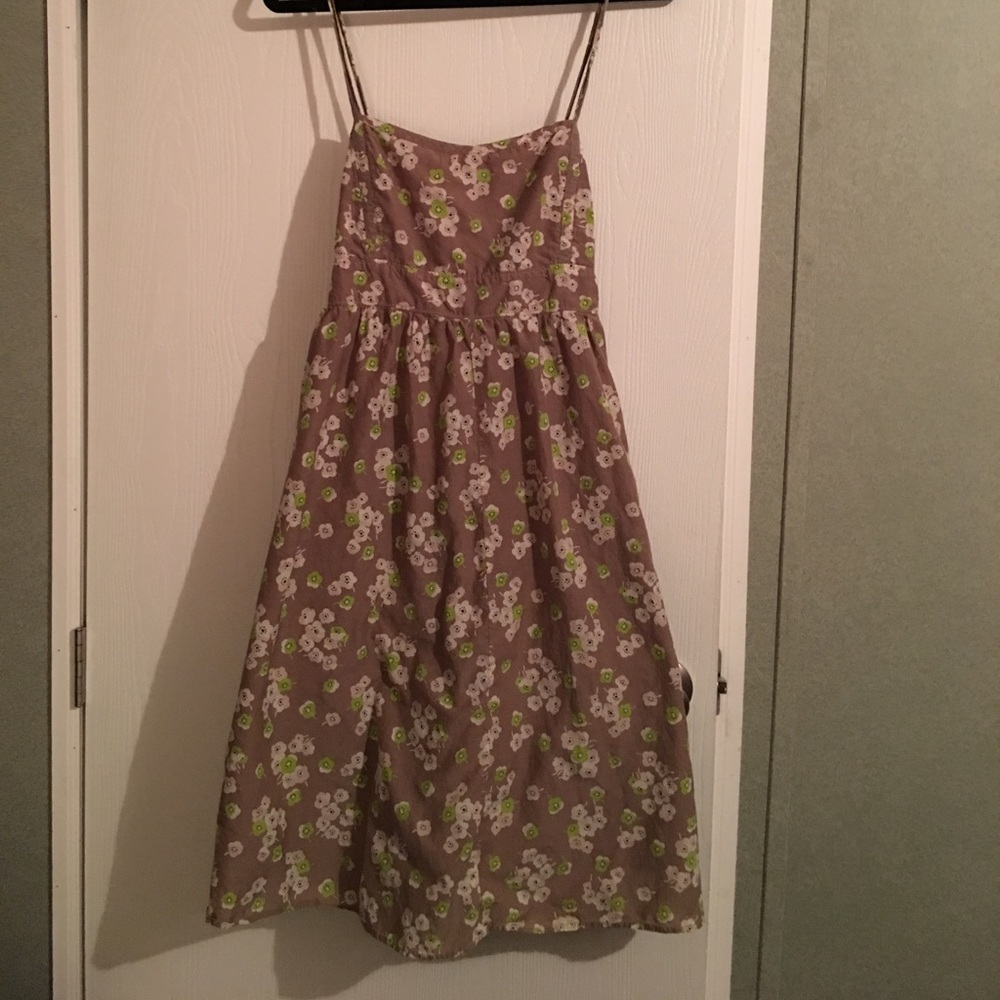 Lined Floral Gap Sundress