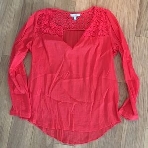 Red J. Crew Top