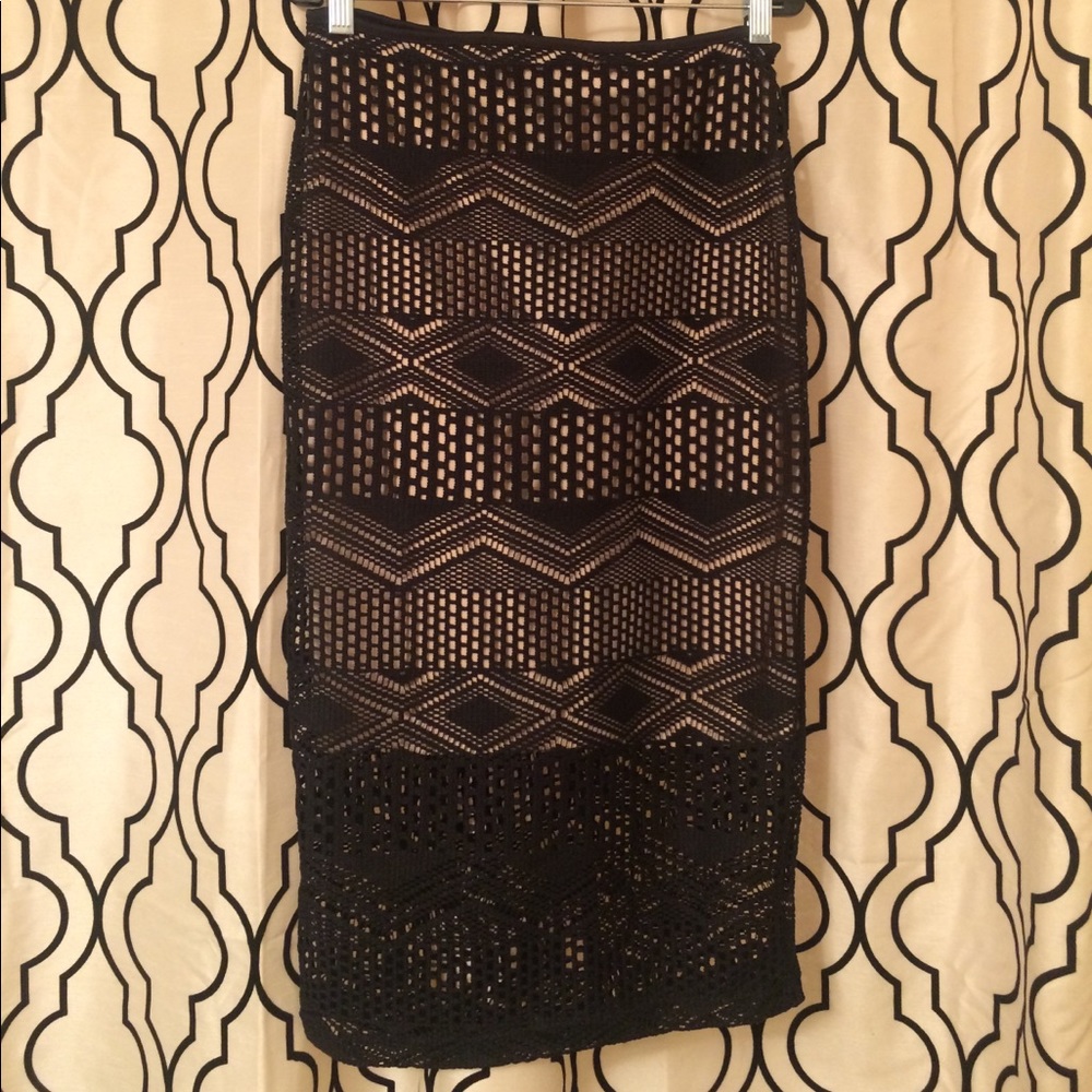Sexy black skirt