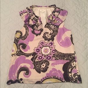 kate spade floral Moroccan paisley tank