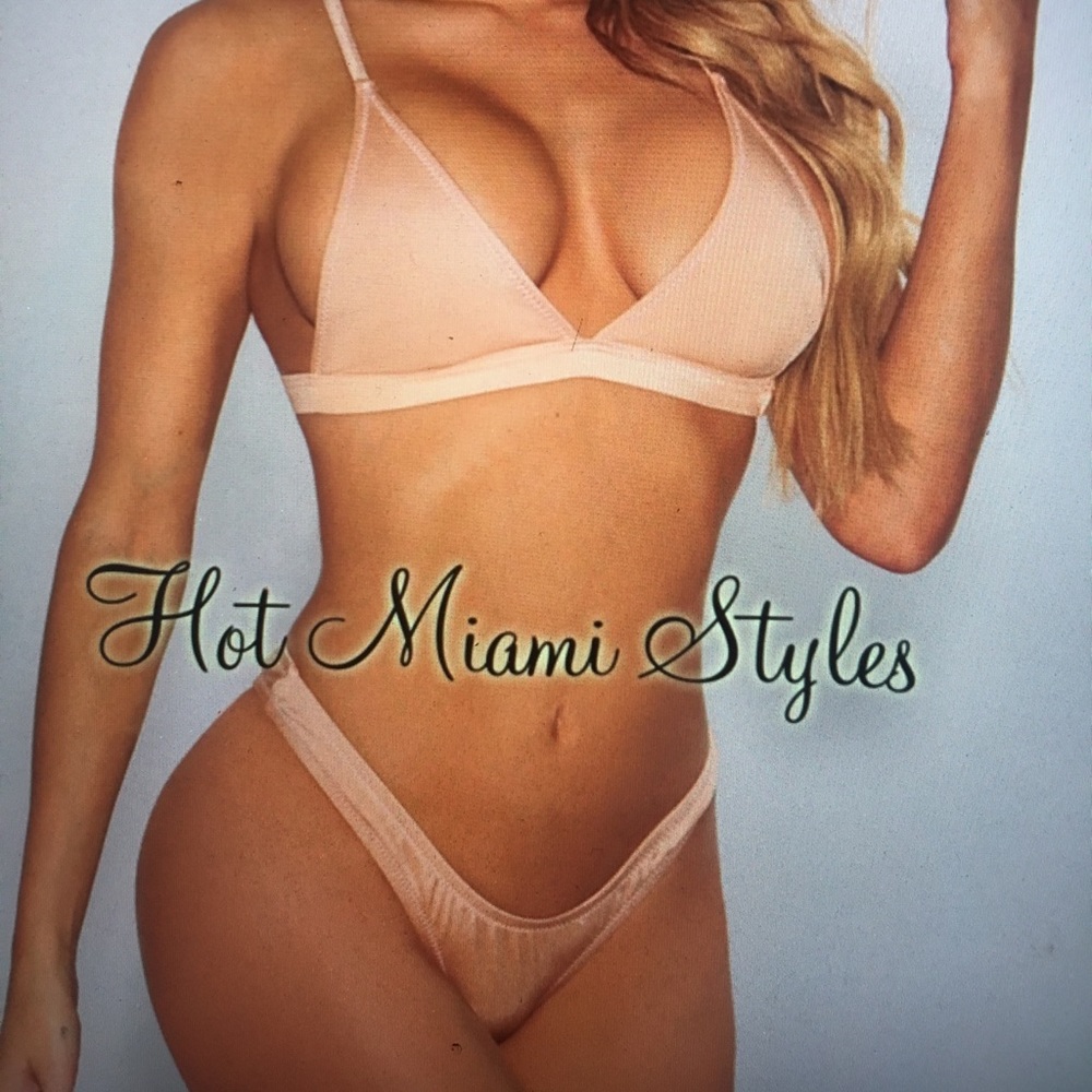 Metallic Blush High Cut Bikini (Hot Miami Styles)