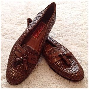 Vintage Cole Haan Leather Tassel Penny Loafers
