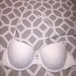 Hollister Women's Bikini Top White Size Medium